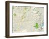 Political Map of Poway, CA-null-Framed Art Print