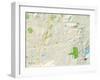 Political Map of Poway, CA-null-Framed Art Print