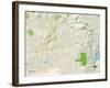 Political Map of Poway, CA-null-Framed Art Print