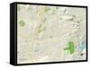 Political Map of Poway, CA-null-Framed Stretched Canvas