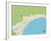 Political Map of Provincetown, MA-null-Framed Art Print