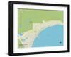 Political Map of Provincetown, MA-null-Framed Art Print