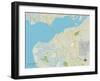 Political Map of Punta Gorda, FL-null-Framed Art Print