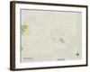 Political Map of Queen Creek, AZ-null-Framed Art Print