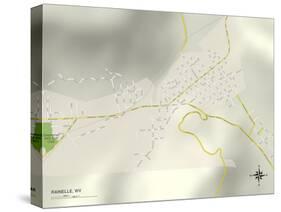 Political Map of Rainelle, WV-null-Stretched Canvas
