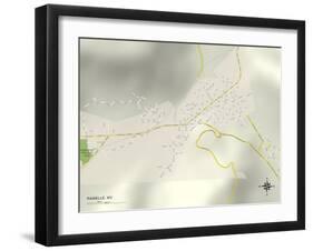 Political Map of Rainelle, WV-null-Framed Art Print