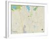 Political Map of Randolph, MA-null-Framed Art Print