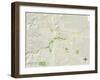 Political Map of Rapid City, SD-null-Framed Art Print