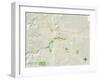 Political Map of Rapid City, SD-null-Framed Art Print