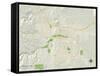 Political Map of Rapid City, SD-null-Framed Stretched Canvas