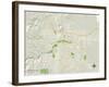 Political Map of Rapid City, SD-null-Framed Art Print