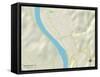 Political Map of Ravenswood, WV-null-Framed Stretched Canvas