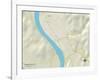 Political Map of Ravenswood, WV-null-Framed Art Print