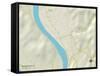 Political Map of Ravenswood, WV-null-Framed Stretched Canvas