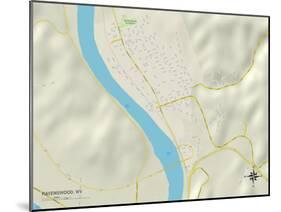 Political Map of Ravenswood, WV-null-Mounted Art Print