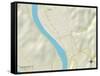 Political Map of Ravenswood, WV-null-Framed Stretched Canvas