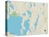 Political Map of Raymond, ME-null-Stretched Canvas
