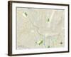 Political Map of Reading, PA-null-Framed Art Print