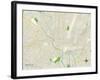 Political Map of Reading, PA-null-Framed Art Print