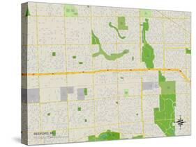 Political Map of Redford, MI-null-Stretched Canvas
