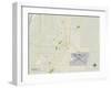 Political Map of Redmond, OR-null-Framed Art Print