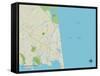 Political Map of Rehoboth Beach, DE-null-Framed Stretched Canvas