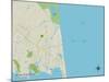 Political Map of Rehoboth Beach, DE-null-Mounted Art Print