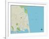 Political Map of Rehoboth Beach, DE-null-Framed Art Print