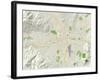 Political Map of Reno, NV-null-Framed Art Print