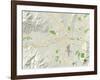 Political Map of Reno, NV-null-Framed Art Print