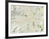 Political Map of Reno, NV-null-Framed Art Print