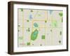 Political Map of Richfield, MN-null-Framed Art Print