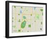 Political Map of Richfield, MN-null-Framed Art Print