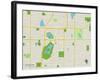 Political Map of Richfield, MN-null-Framed Art Print