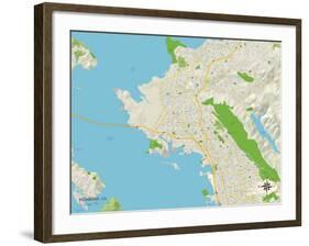 Political Map of Richmond, CA-null-Framed Art Print
