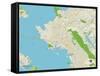 Political Map of Richmond, CA-null-Framed Stretched Canvas