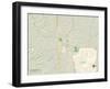 Political Map of Richmond, KY-null-Framed Art Print