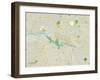 Political Map of Richmond, VA-null-Framed Art Print