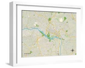 Political Map of Richmond, VA-null-Framed Art Print