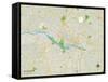 Political Map of Richmond, VA-null-Framed Stretched Canvas