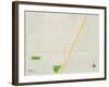 Political Map of Rigby, ID-null-Framed Art Print