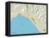 Political Map of Rio Del Mar, CA-null-Framed Stretched Canvas