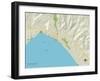 Political Map of Rio Del Mar, CA-null-Framed Art Print