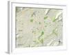 Political Map of Roanoke, VA-null-Framed Art Print