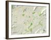 Political Map of Roanoke, VA-null-Framed Art Print