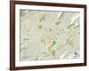 Political Map of Roanoke, VA-null-Framed Art Print