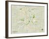 Political Map of Rochester, MN-null-Framed Art Print