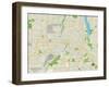 Political Map of Rochester, NY-null-Framed Art Print