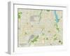 Political Map of Rochester, NY-null-Framed Art Print