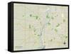 Political Map of Rockford, IL-null-Framed Stretched Canvas